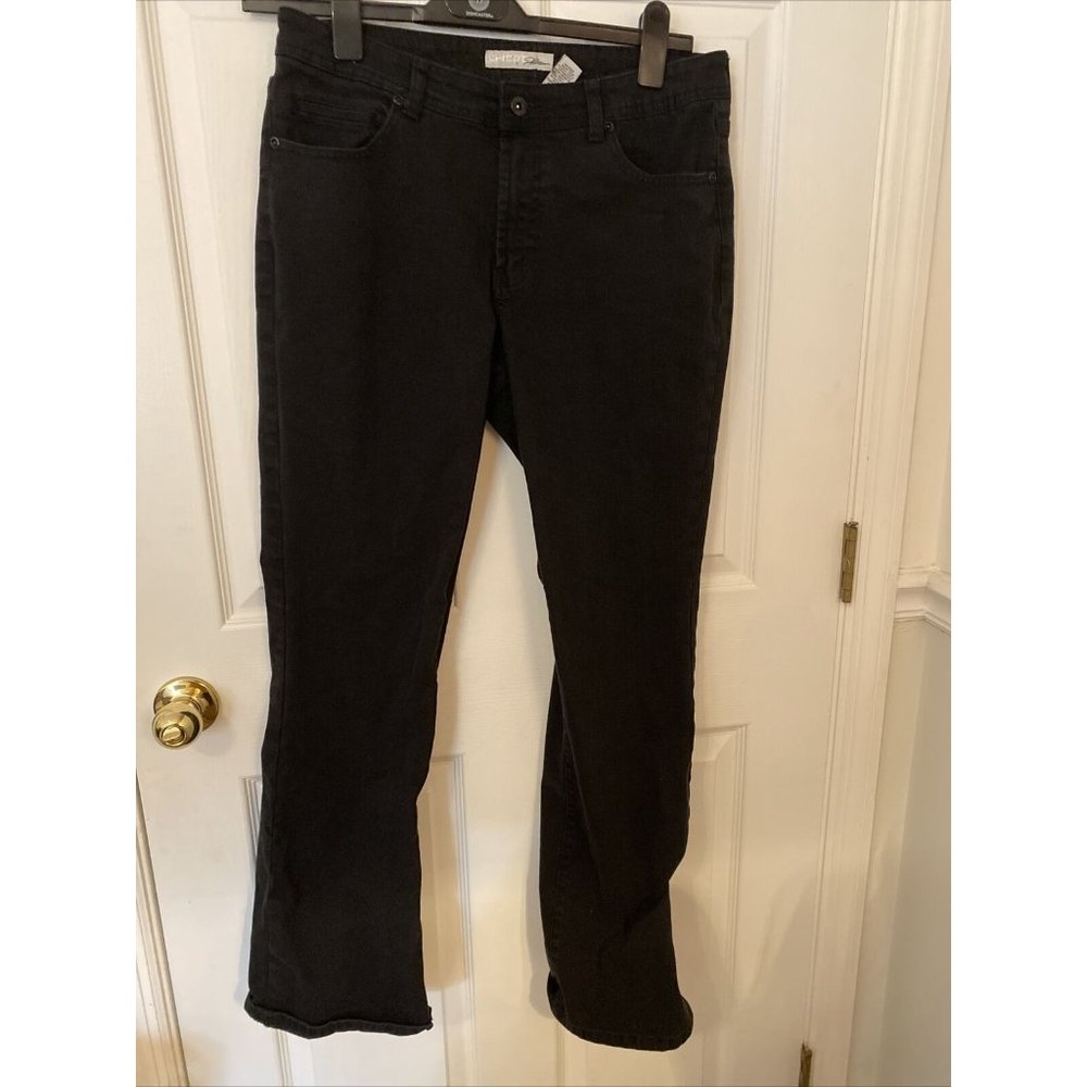 Chico’s Platinum Black Jeans size 1.5 with Beaded